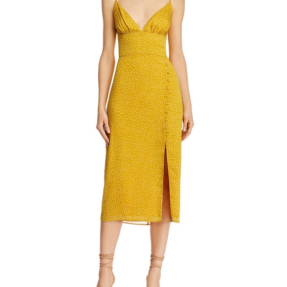 LeRumi Polka Dot Midi Dress - Size Small - Picture 1 of 8